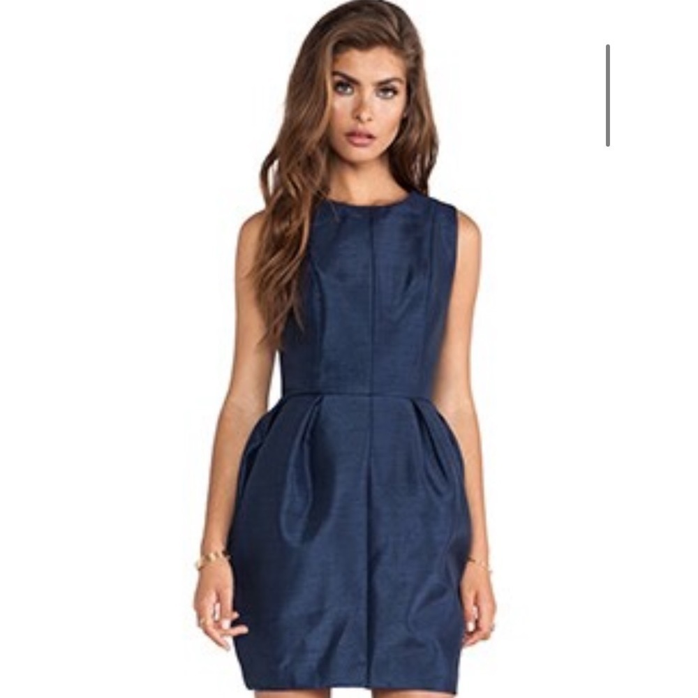 Keepsake Resolution Dress Small Navy Blue Revolve